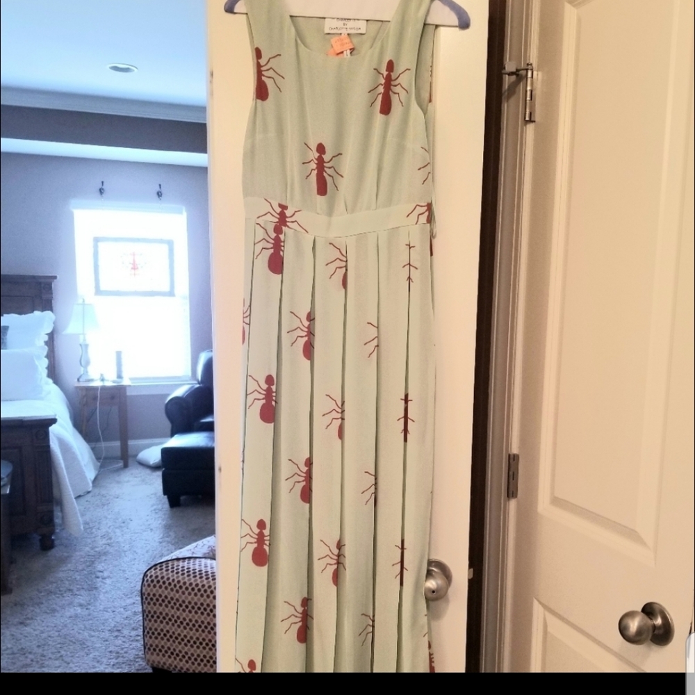 Anthropologie Fireants Silk Maxi